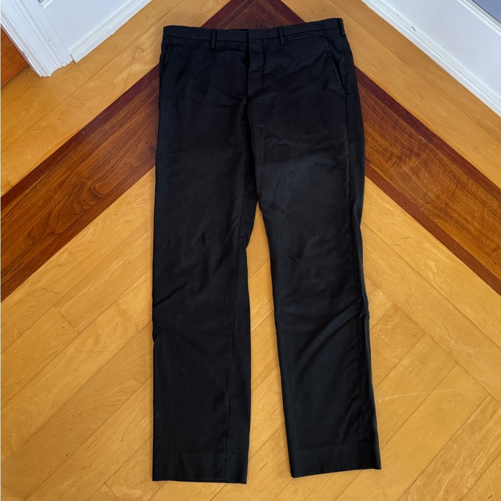 Prada Classic Black Virgin Wool Trousers